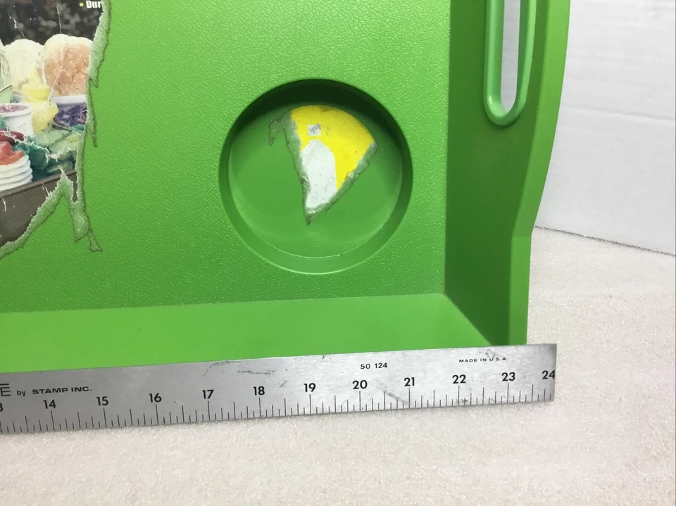 VINTAGE The Little Butler Large Deluxe Plastic Serving Tray Green - Image 2 of 4