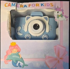 Kids Camera 1080P HD Kids Digital Video Cameras light blue