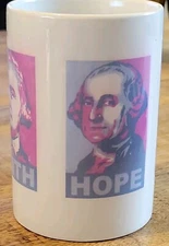 Propaganda Style Image Faith• Hope•Charity• President Tall Coffee Mug 