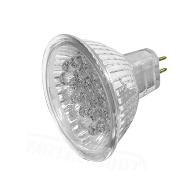 10 pieces Eaxus 38 LED spot steeler 12V warm white MR 16