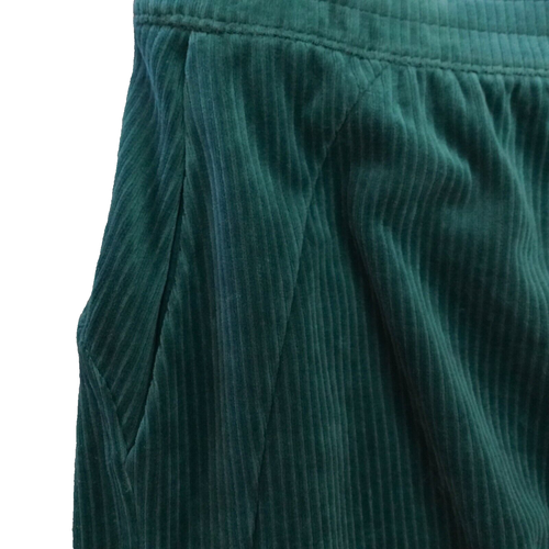 Lululemon Size 14 Scuba Mid Rise Wide Leg Velvet Cord Pants Green SMTL Corduroy - 第 3/8 張圖片