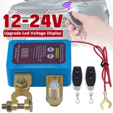 Kill Switch Car Remote Battery Disconnect Switch 12V/24V 240A Automatic Shut Off
