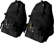 2x Black Cargo Roll Bar Storage Bag for 97-24 Jeep Wrangler JK JL TJ LJ 4-Door