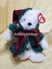 Ty Beanie Babies Baby Klause Christmas jointed bear 8" Attic Treasures 2000