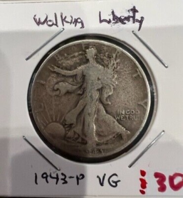 1943 | 50C | Walking Liberty Half Dollar | Item #8D | Nice Coin