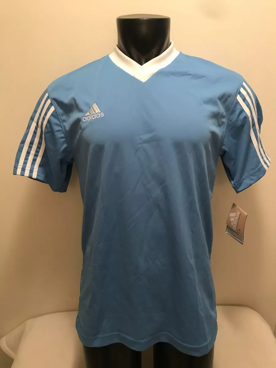 Light blue adidas store soccer jersey