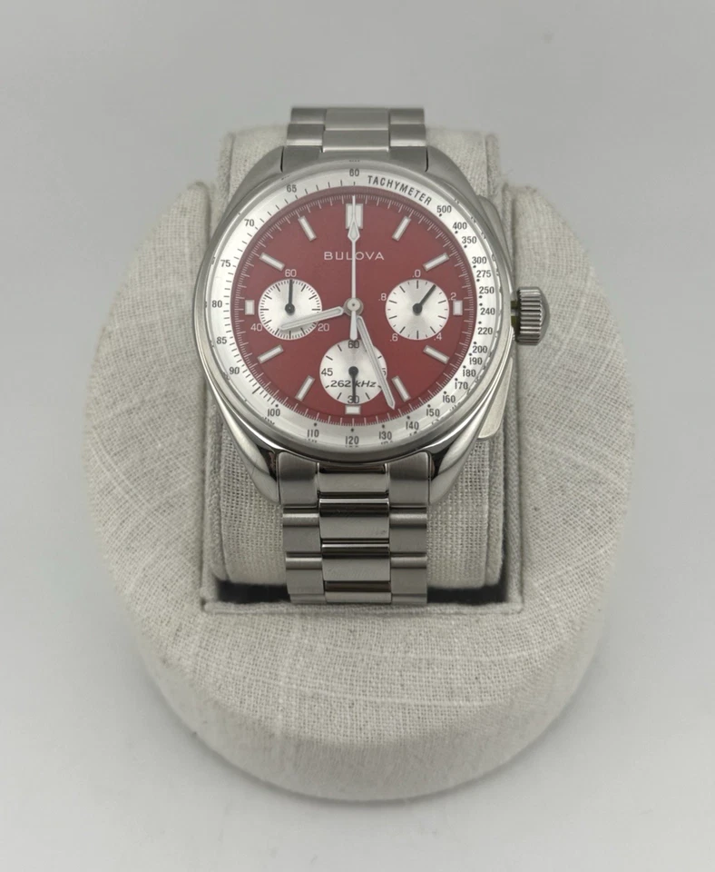 宝路华 Lunar Pilot 特别版红色表盘计时腕表 96K115 全新带盒