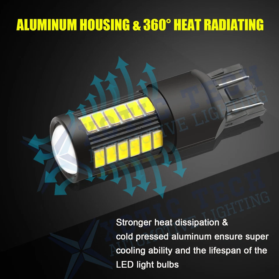 7443 6000K Bombilla LED blanca de circulación diurna para Ram ProMaster 1500 2014-2019 Foto 2 de 4