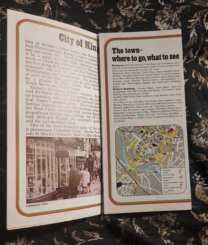 England Mini-Guide Exeter-Town Plan-Where to Go-What to See-Entertainment 1977 - 第 3/6 張圖片