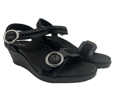 SAS Maverick Sport Sandals Men’s Sz 15 Black Leather Mesh Hook Loop Open Toe SAS Maverick sandals featuring adjustable straps and a  main image 2