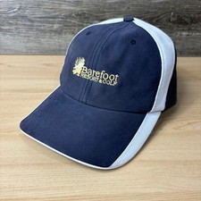 Barefoot Golf Resort Hat Cap Strap Back Blue ...