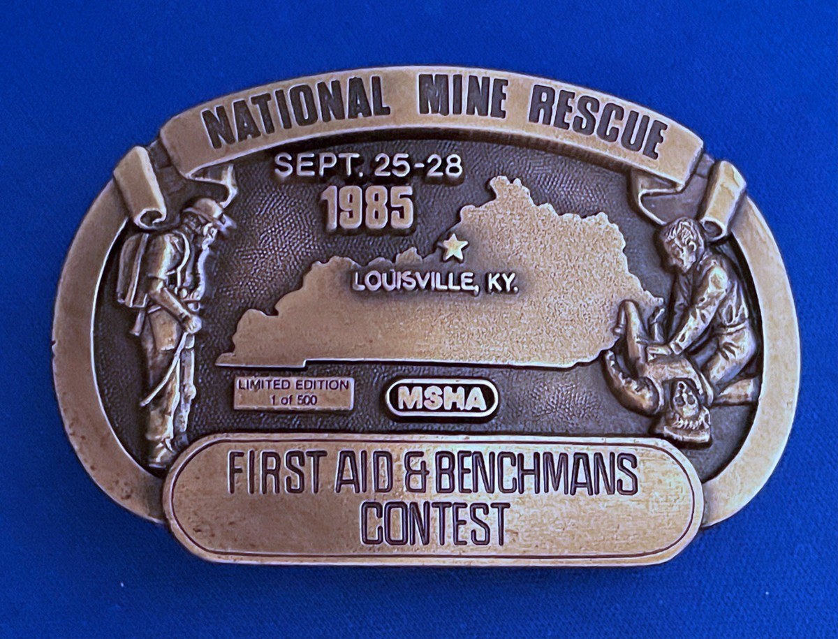 1985 NATIONAL MINE RESCUE FIRST AID & BENCHMANS CONTEST LTD. EDITION of 500