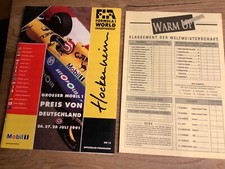 Formel 1 GP 1991 Hockenheim  Offizielles Programm