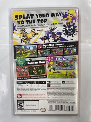 Splatoon 2 - Nintendo Switch Game With Case 2017 Works 45496590505