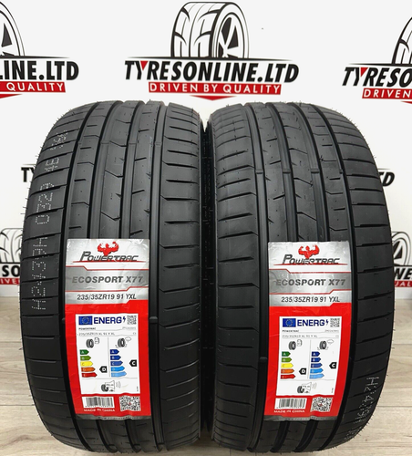 2 X 235 35 19 POWERTRAC ECOSPORT 91Y XL 235/35ZR19 BRAND NEW TYRES M+S ...