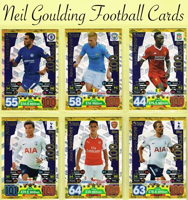Topps Match Attax   Premier League 2017-18   Fußball Karten #361 bis #447