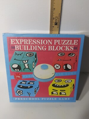 Preschool Puzzle Game Expression Puzzle Building Blocks 36+ Months