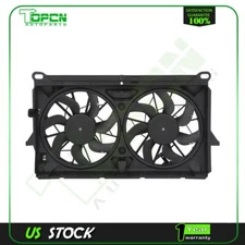 Radiator Condenser Cooling Fan Assembly For 2007-2013 Chevrolet Silverado 1500
