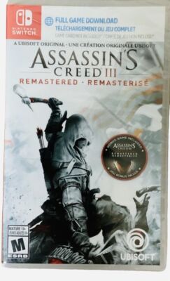 Assassin's Creed III Remastered - Nintendo Switch Includes Code