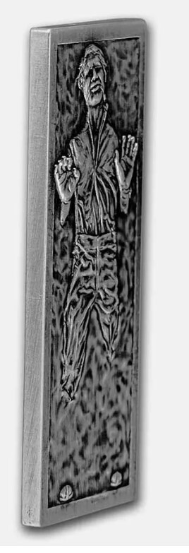 2022 Niue 3 oz Silver $10 Star Wars Han Solo in Carbonite 2022 Niue 3 oz Silver $10 Star Wars Han Solo in Carbonite