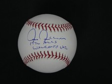 CHRIS CHAMBLISS SIGNED OFFICIAL OMLB BASEBALL INSCRIBED W/ 1976 ALCS WALKOFF HR