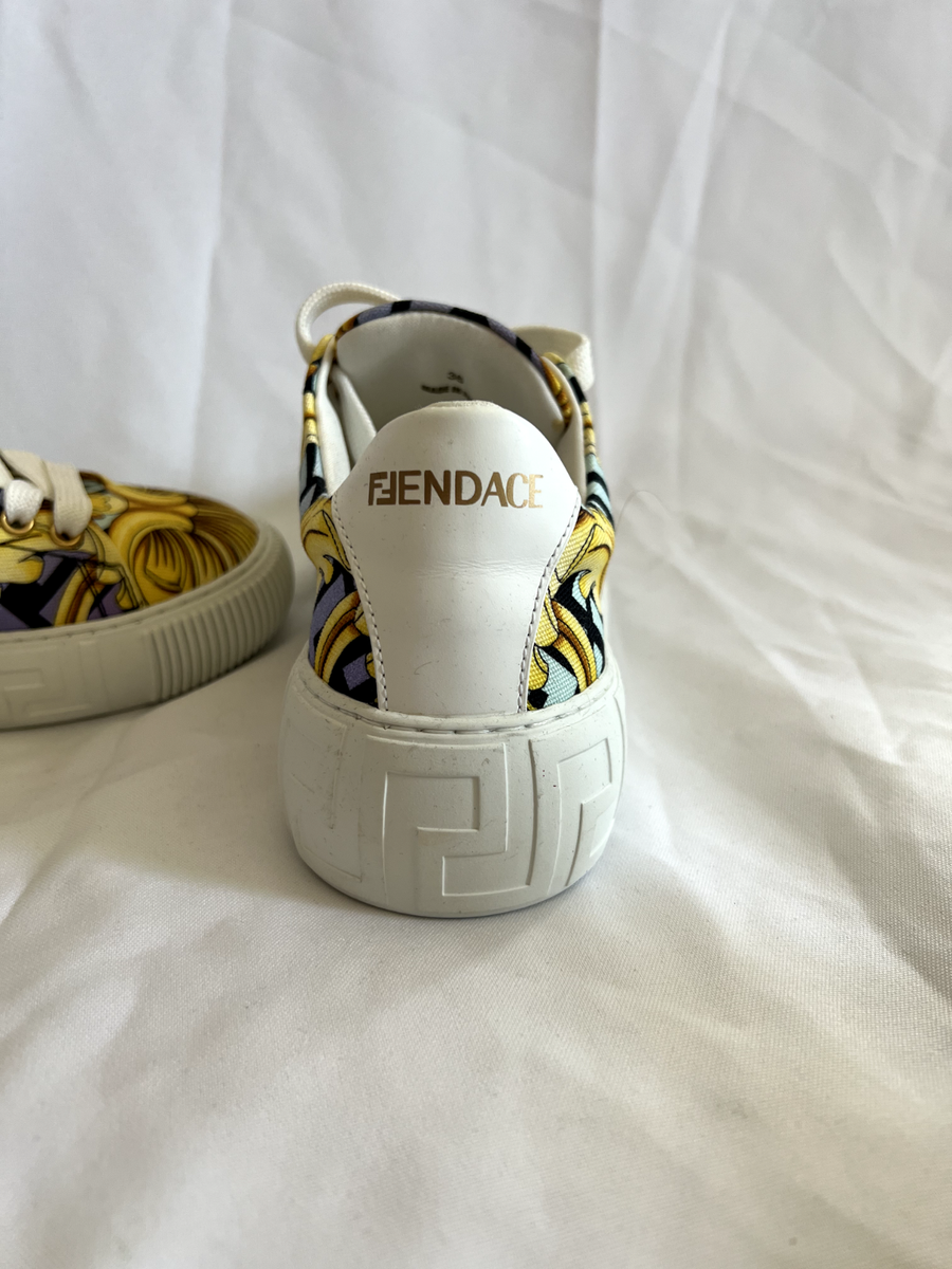 NIB Fendi X Versace Fendace Collaboration Gold Baroque