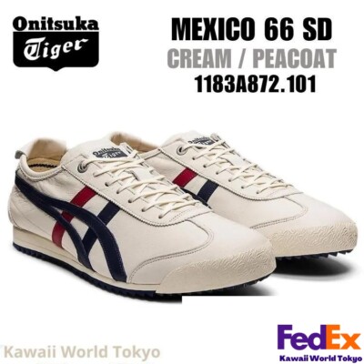 Onitsuka Tiger MEXICO 66 SD CREAM/PEACOAT 1183A872 101 Onitsuka Tiger MEXICO 66 SD CREAM/PEACOAT 1183A872 101
