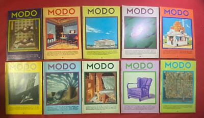 MODO Lot 10 Zeitschriften KOMPLETTER JAHRGANG 1978 Jahr 2. Design Architektur Grafik