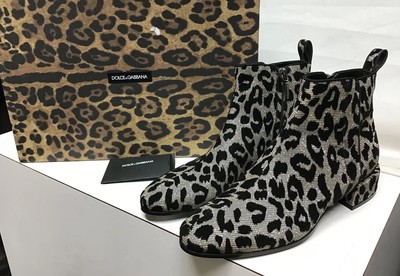 dolce gabbana leopard boots