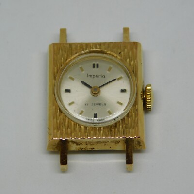 Vintage Imperia 17 Jewels Swiss Made Wind-up Analog Women's Watch For Repairs