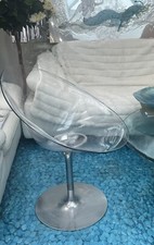 Eros Chair by Philippe Starck Designer Crystal Swivel Chair Kartell Acrylic