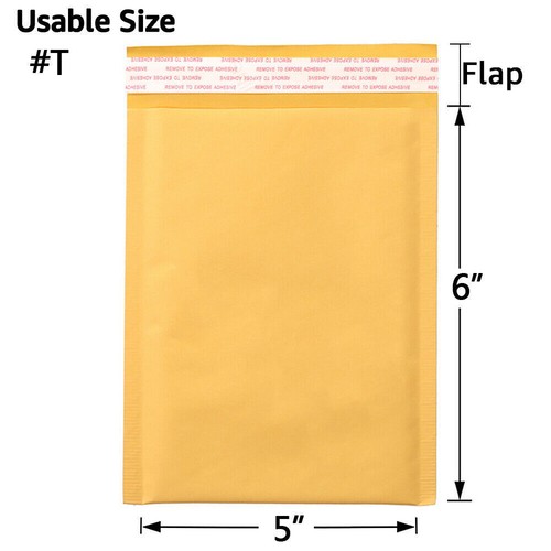 25/50 Packungen Kraftpapier Luftpolster Versandtaschen Gepolsterter Umschlag Versandtaschen Versiegelung Jede Größe - Bild 14 von 23