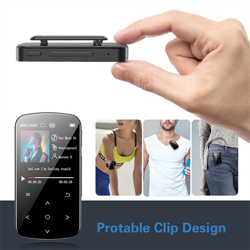 32GB MP3 Player HiFi Lossless Sound Bluetooth Clip Music Voice Recorder FM Radio - Picture 6 of 17