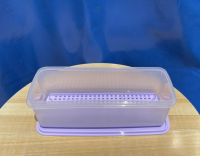 NEW USA TUPPERWARE 13  CELERY/VEGETABLE KEEPER #892 W/ SEAL NOS LILAC