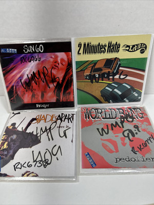 Alternative Rock CDs Lot Of 4 Sun 60, 2 Minutes Hate ,Shades Apart,World Bang