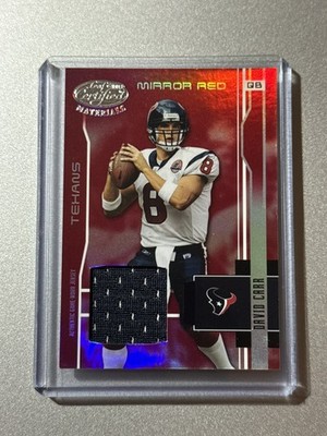 David Carr Houston Texans Leaf Certified NFL 2003 GAME USED PATCH SP /150