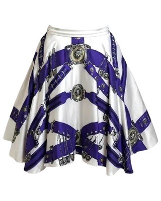 Versus Versace - Trapezrock - Heritage Belt - Seide Petticoat Tüll - Made in Italy