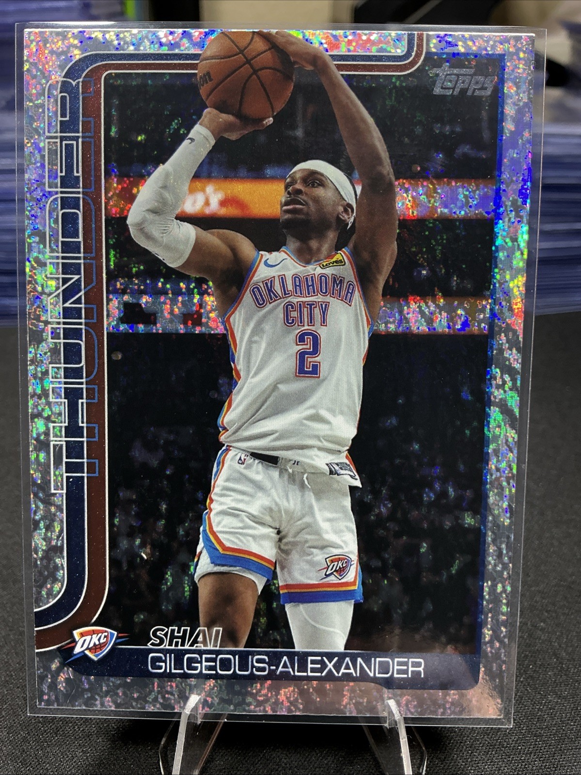 2025 Topps Basketball Shai Gilgeous-Alexander Glitter Foil #115 - Thunder