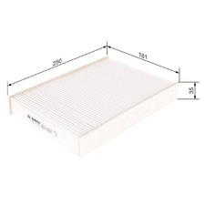 Bosch Filter Innenraumluft 1987435057 M5057 272771653R 272774BU0A | 167295