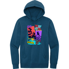 BRAND NEW RETRO KINGS BIGGIE 80s NEPTUNE BLUE Hoodie SMALL-4XLARGE MADE IN USA