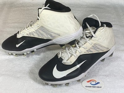 Used Mens Nike Zoom Code Elite TD Football Cleats White Black size 14 603368