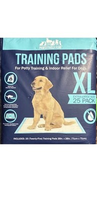 Pawsitively Fun! XL Training Pads 25 Pack Leak Proof Ultra-absorbent 28x28in