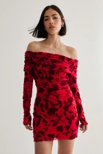 Nastygal Red Mini Dress Womens Going Out Dresses