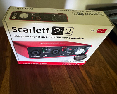 Focusrite Scarlett 2i2 2nd Gen USB-Audiointerface 2in/2out 48V DirectMon