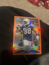 Robert Mathis 2012 Topps Chrome #5 Orange Refractors Indianapolis Colts