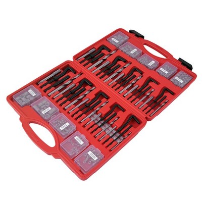338Pcs Automotive Thread Insert Repair Kit SAE Metric for Engine Tool  Kit