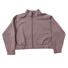  All in Motion Dusty Pink Airy Sleek Full Zip Jacket Super Soft Women's XL