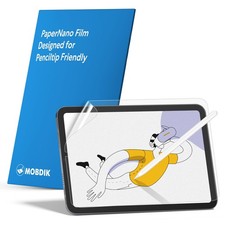 MOBDIK Paperfeel Screen Protector Compatible with iPad Mini 7 2024 A17 Pro i...