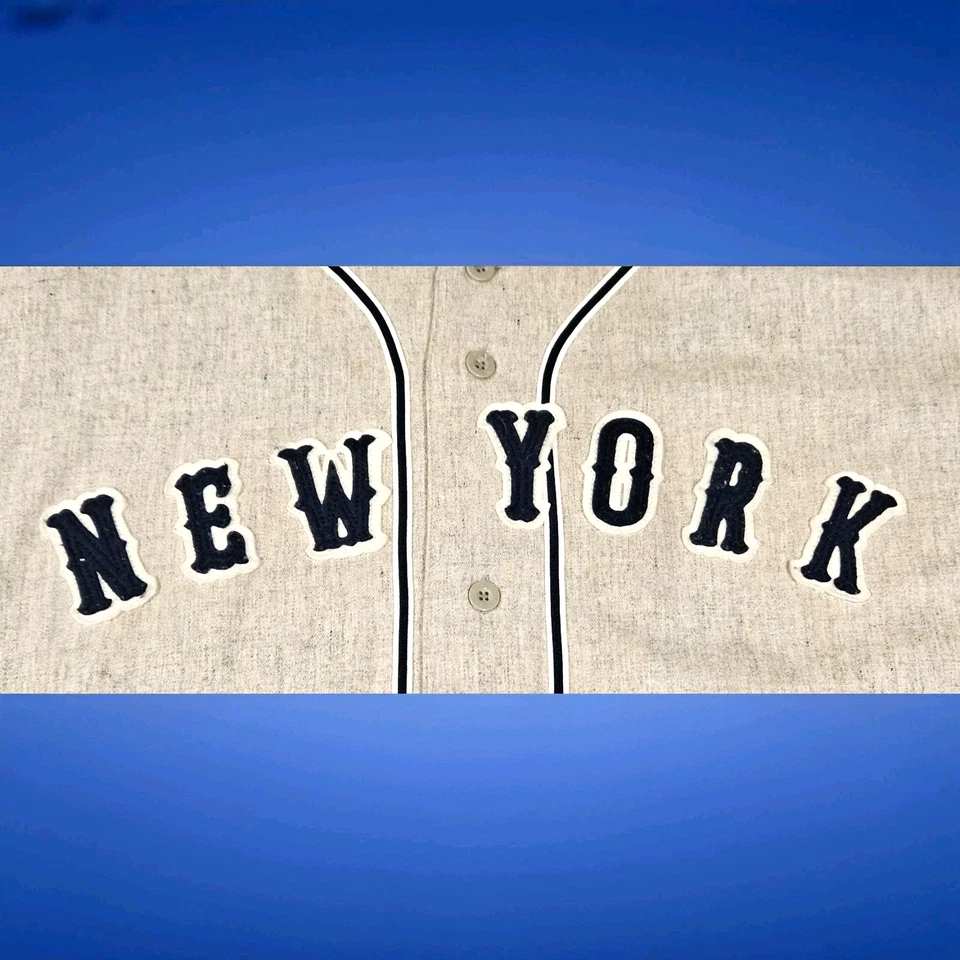 Camiseta deportiva de lana Colosseum MLB 'NY Yankees''Babe Ruth' #3 retro 1932 - para hombre talla 3XL Foto 3 de 4