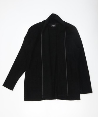 Klass Damen Strickjacke schwarz Langarm vorne offen Acryl Größe S